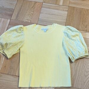 Yellow Puffed Sleeve Top
